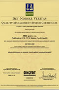certifikt ISO 9001 : 2000